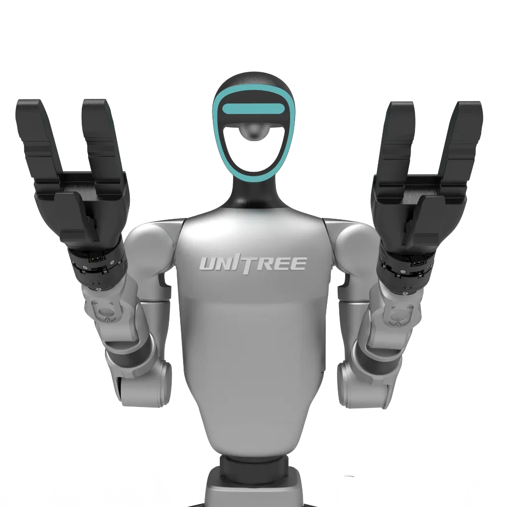 Unitree G1 with mimX 6-axis Force torque sensor wrist and grippers