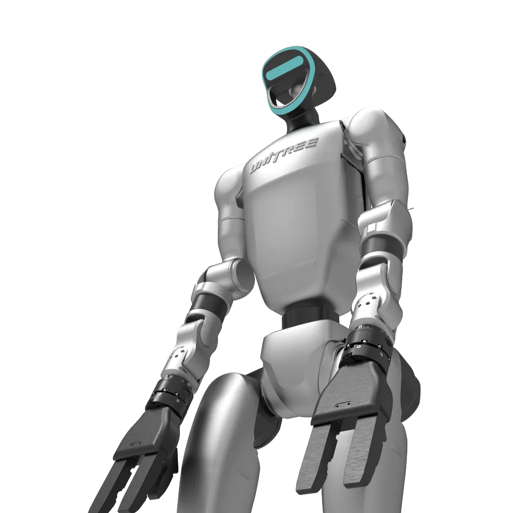 Unitree G1 with mimX 6-axis Force torque sensor wrist side view