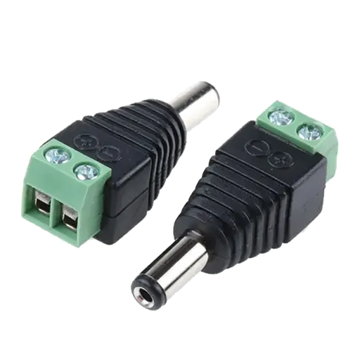 [ACC-POE-PLUG] DC jack 2.1 mm to screw terminal
