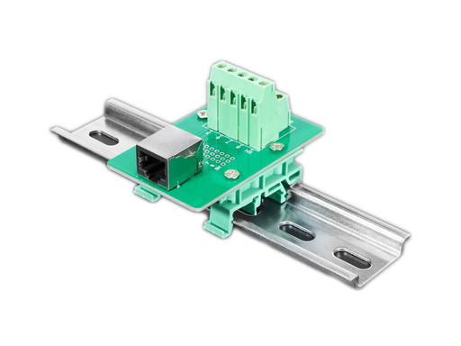 [ACC-RJ45-TERMINAL] DIN rail RJ45 to terminal block board
